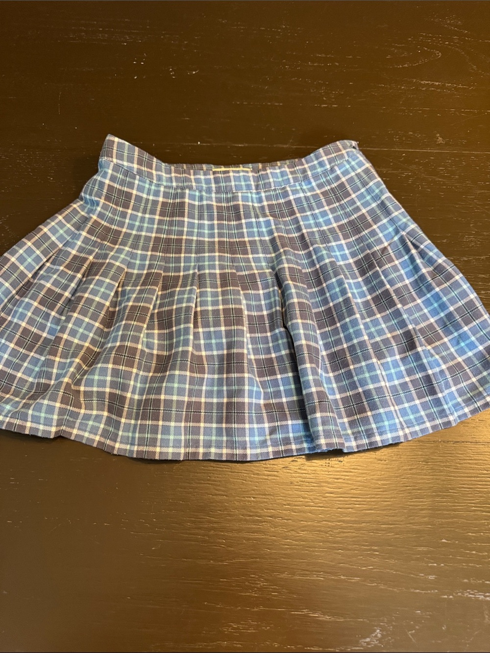 Aeropostale Blue Plaid Skater Skirt
